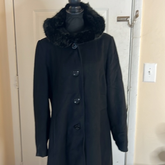 Forecaster Of Boston Wool Blend Hooded Floor Length Coat Size 16 - Picture 1 of 14